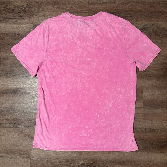 Def Leppard Short Sleeve Pink XL Leopard Graphic Cotton Polyester Band T Shirt - Picture 2 of 5